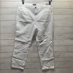 Buffalo David Bitton White Ankle Grazer Sz. 16